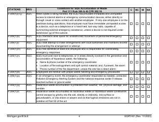 Form EQP5161 Generator Inspecton - Michigan, Page 13