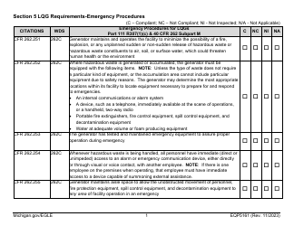 Form EQP5161 Generator Inspecton - Michigan, Page 18