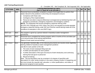 Form EQP5161 Generator Inspecton - Michigan, Page 23