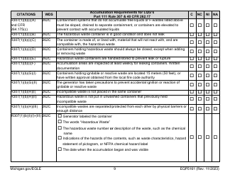 Form EQP5161 Generator Inspecton - Michigan, Page 26