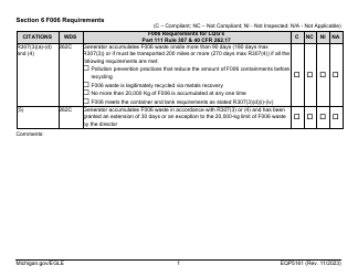 Form EQP5161 Generator Inspecton - Michigan, Page 28