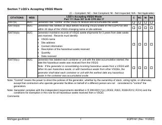 Form EQP5161 Generator Inspecton - Michigan, Page 29