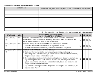 Form EQP5161 Generator Inspecton - Michigan, Page 30