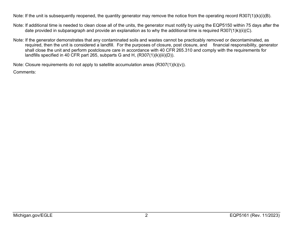 Form EQP5161 Generator Inspecton - Michigan, Page 31