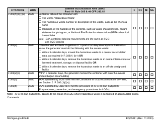 Form EQP5161 Generator Inspecton - Michigan, Page 9