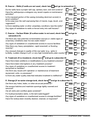 Form EQP5826 Level 1 Assessment Form for Community Water Supply - Michigan, Page 2