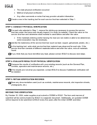 Form EQP5848 Minimum Service Line Material Verification Requirements for Manufactured Housing Communities - Michigan, Page 5