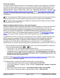 Form EQP9320-E Sample Storm Water Pollution Prevention Plan Template - Michigan, Page 11