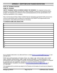 Form EQP9320-E Sample Storm Water Pollution Prevention Plan Template - Michigan, Page 19