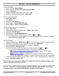 Form EQP9320-E Sample Storm Water Pollution Prevention Plan Template - Michigan, Page 3