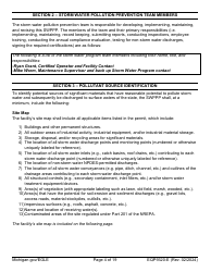 Form EQP9320-E Sample Storm Water Pollution Prevention Plan Template - Michigan, Page 4