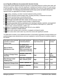 Form EQP9320-E Sample Storm Water Pollution Prevention Plan Template - Michigan, Page 6