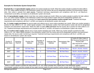 Form EQP5950 Sampling Plan - Bacteriological - Michigan, Page 4