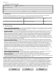 Form DEA-41 Registrant Record of Controlled Substances Destroyed, Page 2