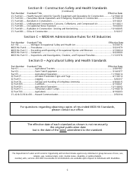 Form MIOSHA-STD-1000 Miosha Standards Order Form - Michigan, Page 5