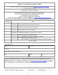 Form MIOSHA-STD-1000 Miosha Standards Order Form - Michigan, Page 6