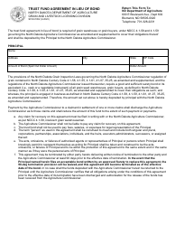 Form SFN61952 Trust Fund Agreement in Lieu of Bond - North Dakota