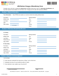 Form D6-JRS Jrs Retiree Change of Beneficiary Form - Georgia (United States), Page 4