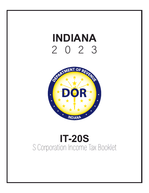 Instructions for Form IT-20S, State Form 10814 Indiana S Corporation Income Tax Return - Indiana, 2023