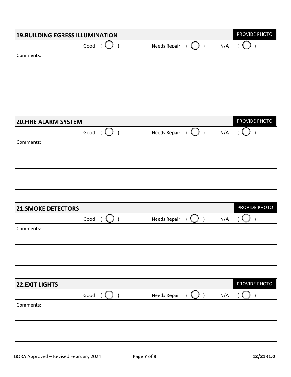 Minimum Inspection Procedural Guidelines for Building Electrical Recertification - City of Miami, Florida, Page 7