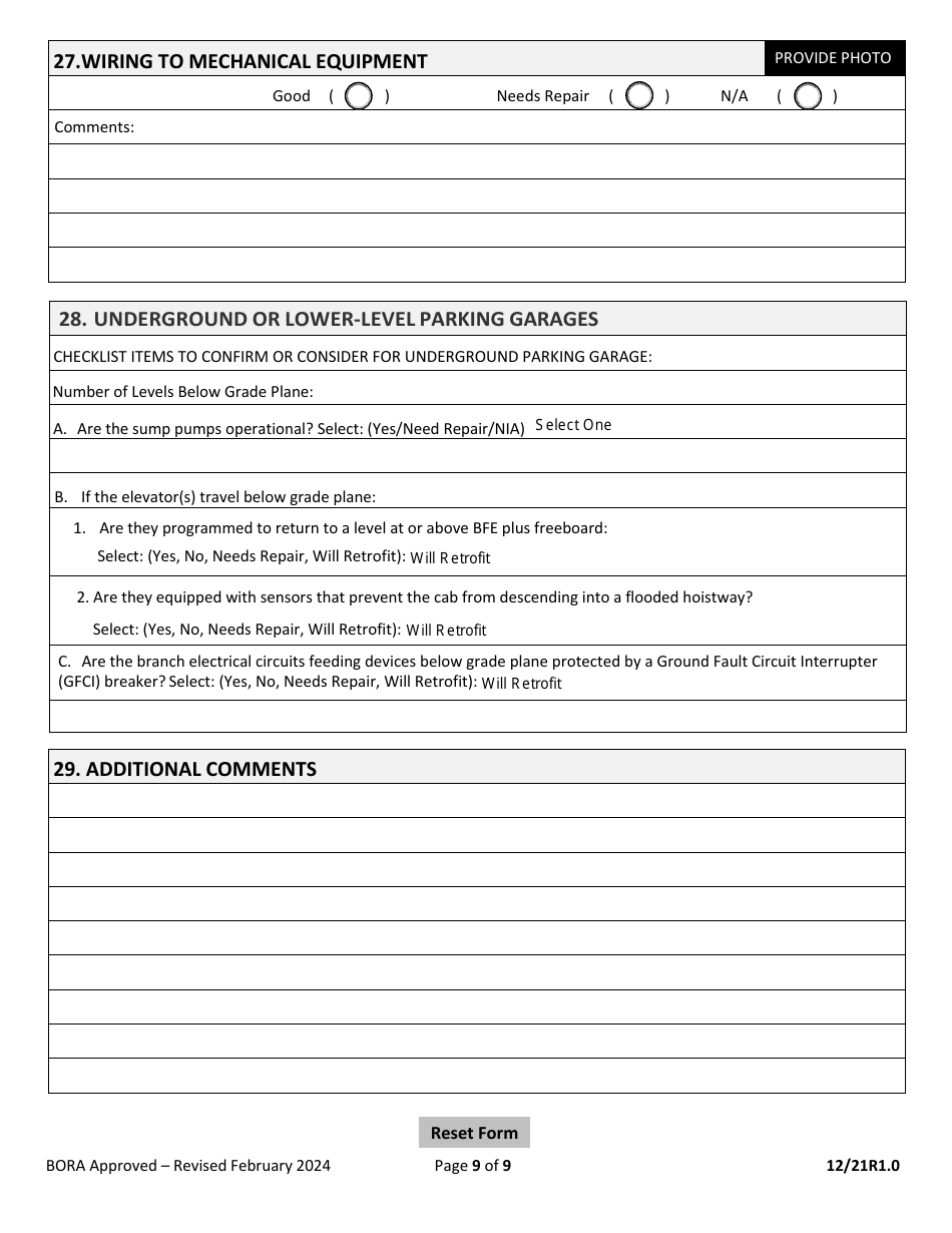 Minimum Inspection Procedural Guidelines for Building Electrical Recertification - City of Miami, Florida, Page 9