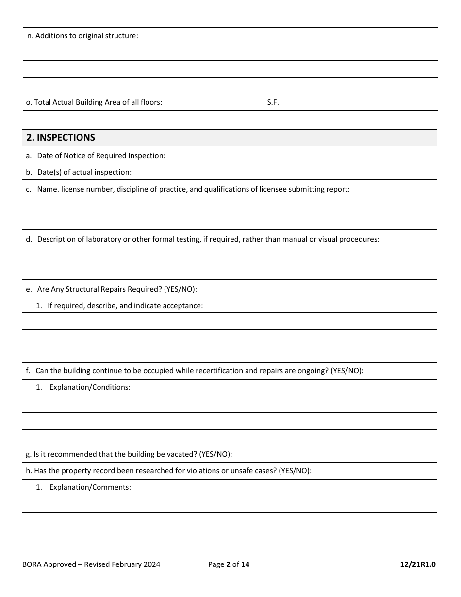 Minimum Inspection Procedural Guidelines for Building Structural Recertification - City of Miami, Florida, Page 2