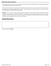 Civil Forfeiture Grant Program Application - Nova Scotia, Canada, Page 2