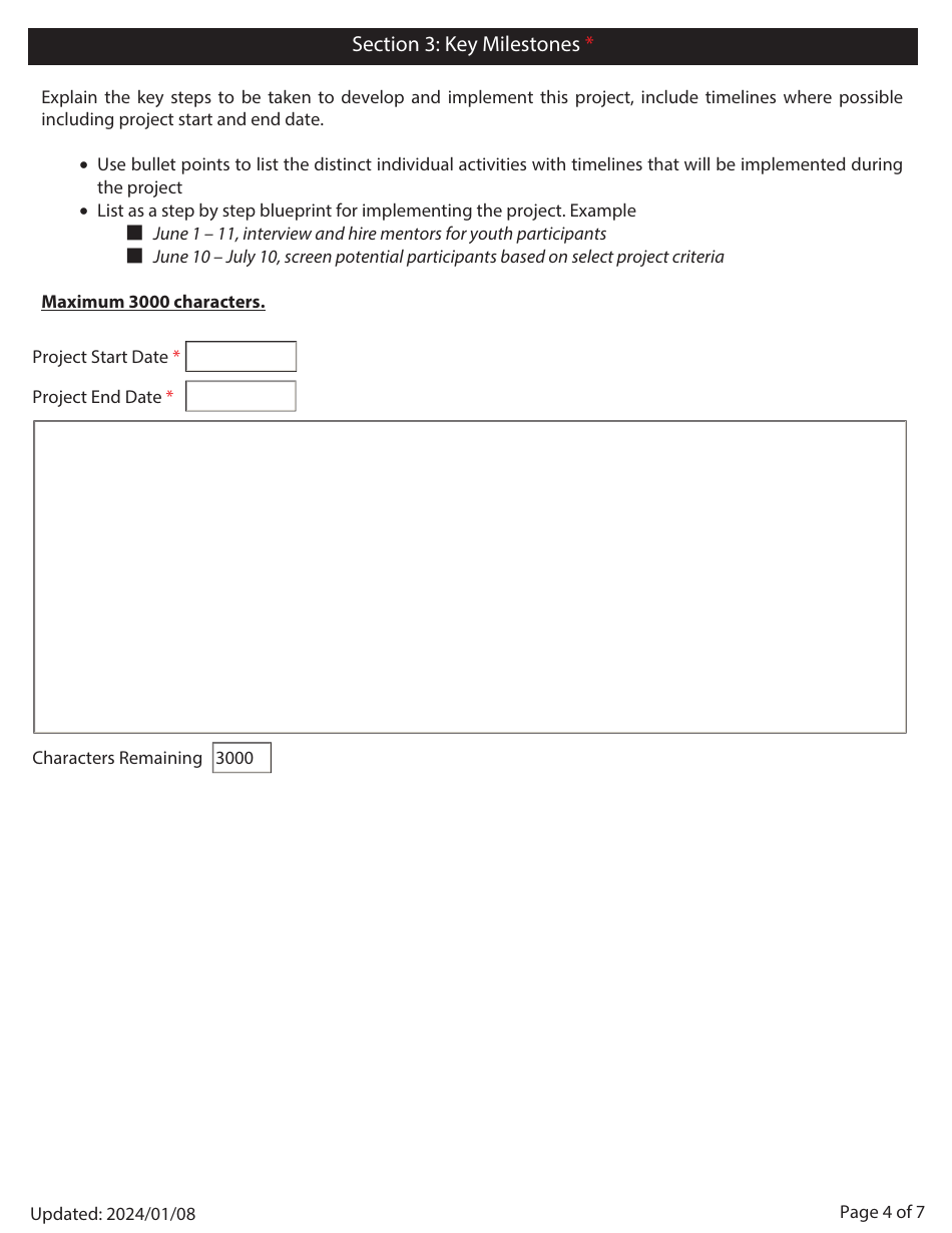 Civil Forfeiture Grant Program Application - Nova Scotia, Canada, Page 4