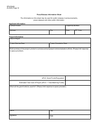 Form SFN59481 Agricultural Products Utilization Commission Grant Application - North Dakota, Page 12