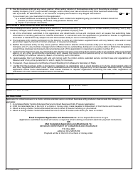 Form MO375-0853 Application for Motor Vehicle Extended Service Contract Business Entity Producer License - Missouri, Page 3