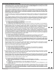 Form MO375-0912 Application for Motor Vehicle Extended Service Contract Business Entity Producer License Renewal - Missouri, Page 2