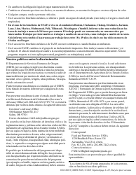 Formulario DHS0943 Informe De Cambio - Oregon (Spanish), Page 2