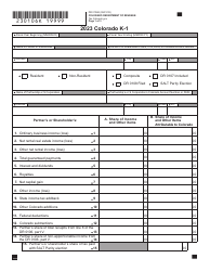 Form DR0106K Colorado K-1 - Colorado, Page 11