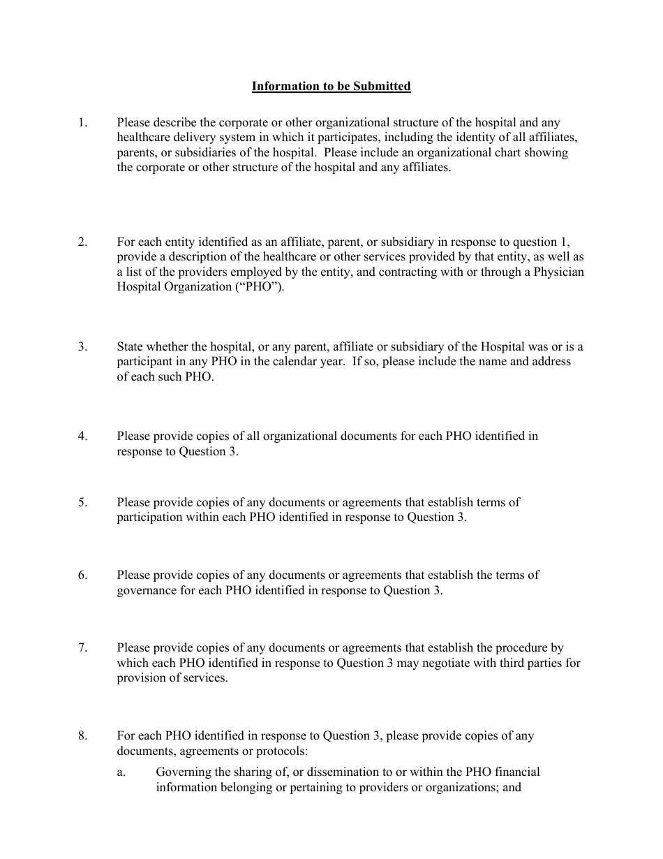Hospital Annual Reporting Form - New Hampshire, Page 3