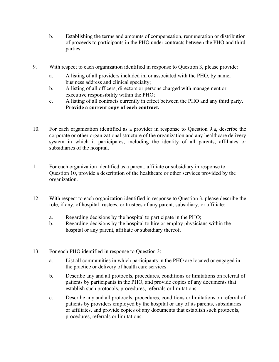 Hospital Annual Reporting Form - New Hampshire, Page 4