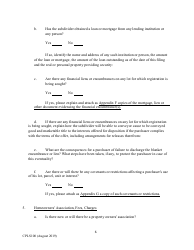 Form CPLS100 Comprehensive Application for Registration - Land Sales Full Disclosure Act - New Hampshire, Page 6