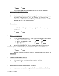 Form CPLS100 Comprehensive Application for Registration - Land Sales Full Disclosure Act - New Hampshire, Page 7