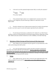 Form CPLS100 Comprehensive Application for Registration - Land Sales Full Disclosure Act - New Hampshire, Page 9