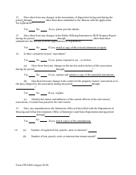 Form CPLS200 Nnual Report for Subdivision - New Hampshire, Page 4