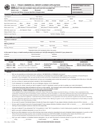 Document preview: Form CDL-1 Texas Commercial Driver License Application - Texas