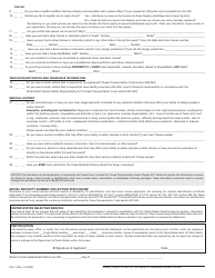 Form CDL-1 Texas Commercial Driver License Application - Texas, Page 2