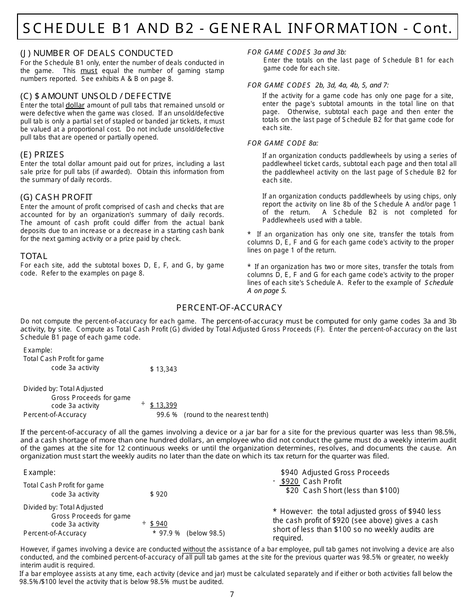 Instructions for Form SFN9809, SFN9820, SFN9807, SFN61879, SFN9808, SFN52559 Schedule B1, B2, B3, C - North Dakota, Page 7