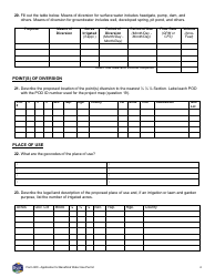 Form 600 Application for Beneficial Water Use Permit - Montana, Page 4