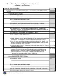 Form 600-TAA Application for Beneficial Water Use Permit - Technical Analysis Addendum - Montana, Page 2
