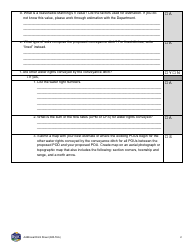 Form 600-TAA Application for Beneficial Water Use Permit - Technical Analysis Addendum - Additional Ditch Sheet - Montana, Page 2