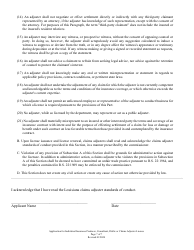 Application for Individual Insurance Producer, Consultant, Public or Claims Adjuster License - Louisiana, Page 7