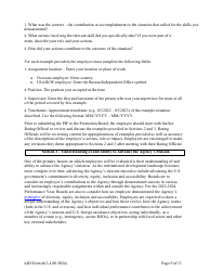 Form AID463-4 Foreign Service Promotion Input Form, Page 9