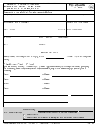 Form TC0019 Request to Correct Clerical Error in Electronic Docket Entry (Trial Court Rule XIV, Rule 6) - Massachusetts, Page 2