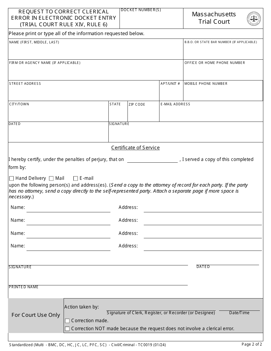 Form Tc0019 Fill Out Sign Online And Download Fillable Pdf Massachusetts Templateroller 5747