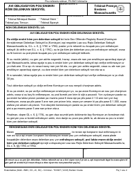 Form TC0047 Notice of the Requirement to Register as a Sex Offender - Massachusetts (Haitian Creole)